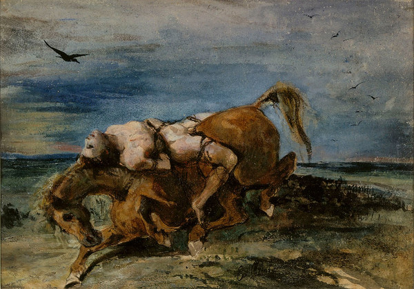 Делакруа. Мазепа на коне. 1824