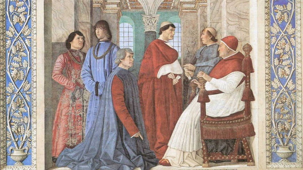 Сикст IV назначает Бартоломео Платина префектом Ватиканской библиотеки