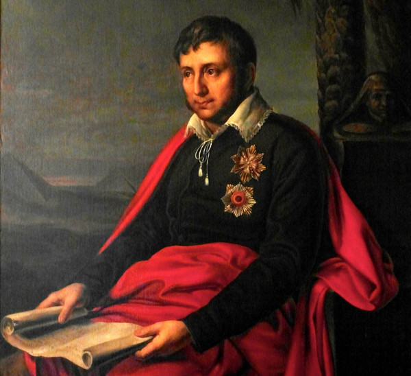 Александр Вранек. Портрет Яна Потоцкого (фрагмент). 1810