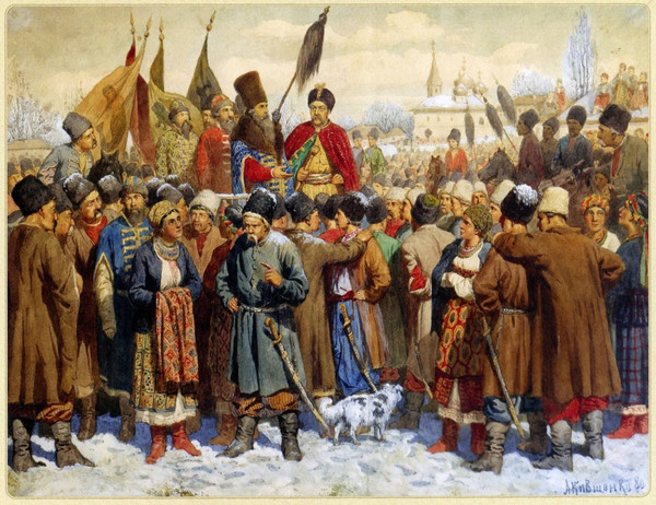 Переяславская рада 1654 год. Воссоединение Украины с Россией. 1880