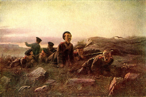 Василий Перов. Пластуны под Севастополем. 1874 г.